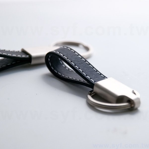 金屬皮革鑰匙圈-訂做客製化禮贈品-可客製化印刷烙印logo_2