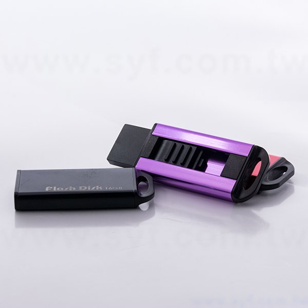 隨身碟-台灣設計禮贈品-伸縮金屬USB隨身碟-客製隨身碟容量-工廠客製化印刷推薦禮品
