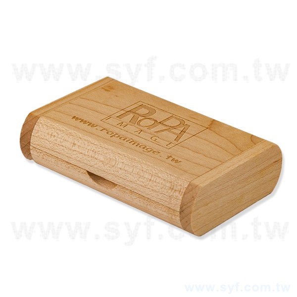 原木質感掀蓋式木盒-隨身碟包裝盒-可烙印企業LOGO_0