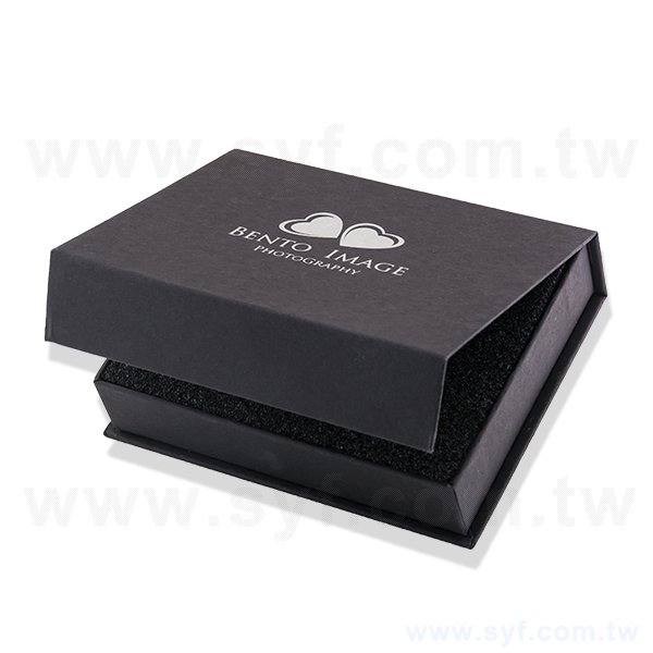 磁吸式紙盒-掀蓋禮物盒-內層附緩衝泡棉-客製化禮贈品包裝盒-8443-1