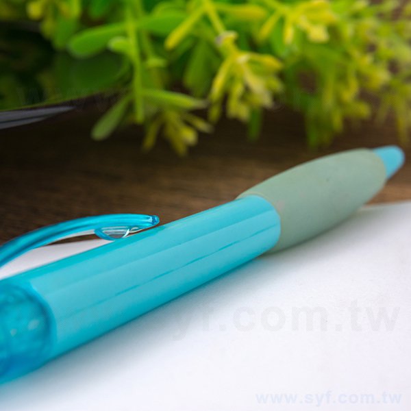 廣告筆-防滑筆管廣告筆-藍色單色原子筆-工廠客製化印刷贈品筆