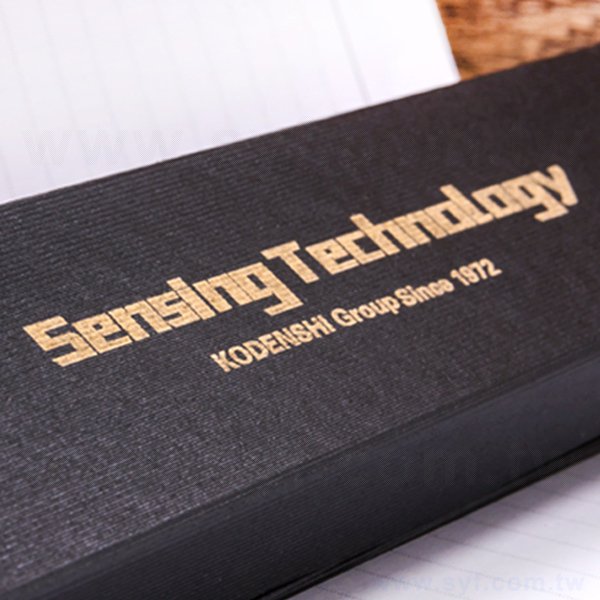 精美磁吸式質感禮品筆盒-精品包裝盒內附筆繩-可客製化加印LOGO-8663-3