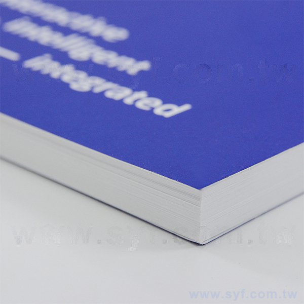 藍色彩印環裝筆記本-上翻式線圈記事本-可訂製內頁及客製化加印LOGO