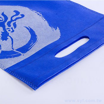 不織布沖孔環保袋-厚度80G-尺寸W23xH30cm-單面單色可客製化印刷_3
