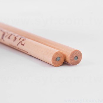 原木鉛筆-圓形兩切印刷筆桿禮品-廣告環保筆-客製化印刷贈品筆_6