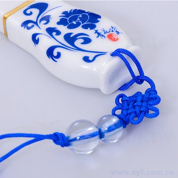 陶瓷隨身碟-中國風印刷青花瓷USB-造型瓷器隨身碟-採購訂製股東會贈品_3