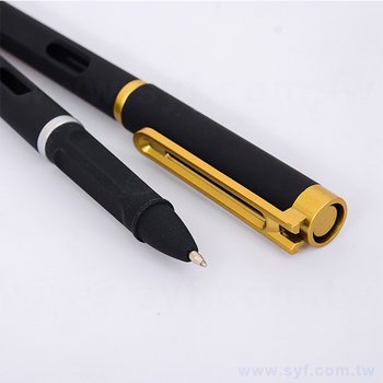 廣告筆-開蓋式消光筆管禮品-單色中性筆-工廠客製化印刷贈品筆_1