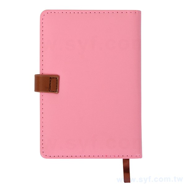 粉色工商日誌-包扣式精裝筆記本-9358-2