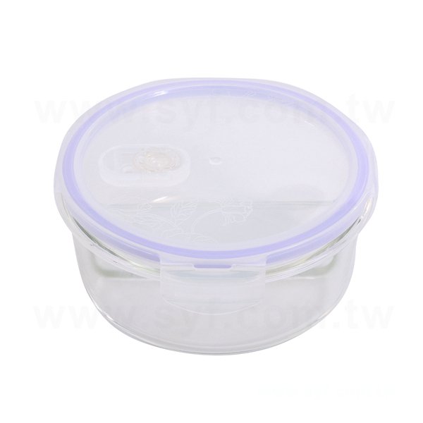 圓型分隔保鮮盒-耐熱玻璃保鮮盒