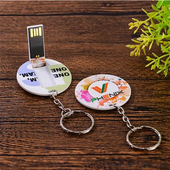 圓形塑膠鑰匙圈隨身碟-USB塑膠印刷隨身碟-客製隨身碟容量_9