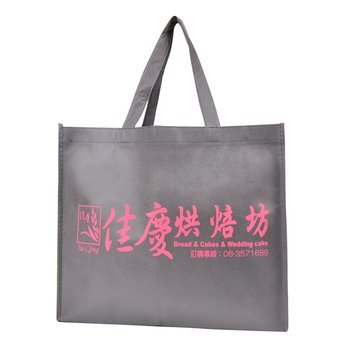 不織布環保購物袋-厚度90G-尺寸W36xH33xD12cm-四面單色印刷(不共版)-推薦款_0