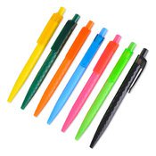 廣告筆-單色按壓式塑膠筆管原子筆-客製化推薦禮贈品