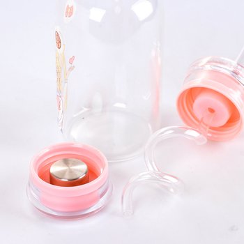 韓版環保玻璃旋轉吸管杯-可客製印刷LOGO_2