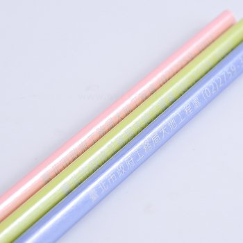 珍珠粉色鉛筆-三角塗頭印刷筆桿禮品-廣告環保筆-客製化印刷贈品筆_6