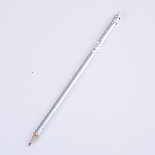 亮眼金銀烤漆鉛筆-橡皮擦頭廣告筆-可客製化加印LOGO-11