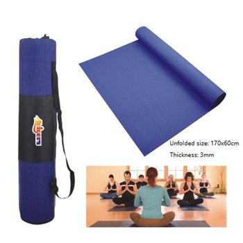 雙層PVC瑜珈墊-3mm-附提帶-袋印刷單色LOGO_2