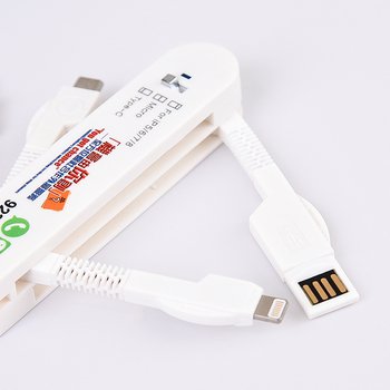 四合一USB數據線集線器充電傳輸線-客製化商品可印刷_2