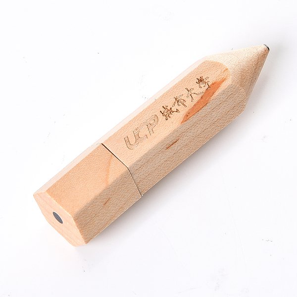 鉛筆造型木製隨身碟_1