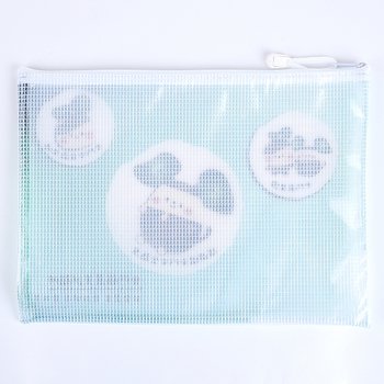 拉鍊袋-PVC網格B5(W30xH21.5cm)-單面彩色印刷-可印刷logo_1