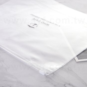 PVC磨砂夾鍊袋-W25xH30cm-單面單色印刷_2
