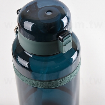 1000ml運動水瓶-Tritan彈蓋式吸管杯-附掛繩-可印LOGO_1