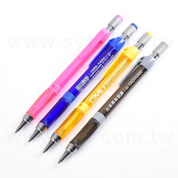 自動鉛筆-透明筆桿廣告筆-可印刷logo_0