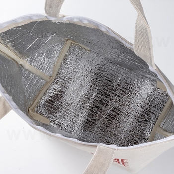 帆布保溫保冰手提袋-36.5x21x16cm-短提把(Logo網版印刷)_3