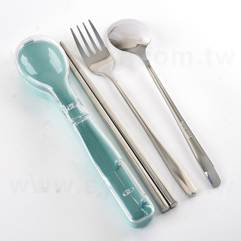 304不鏽鋼餐具2件組-筷.匙-附塑膠收納盒_8