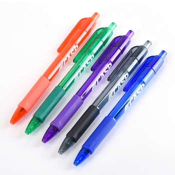 廣告筆-造型防滑筆管環保禮品-單色中油筆-五款筆桿可選-採購訂製贈品筆_0