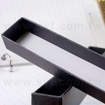 52ZA-0004-精美禮品筆盒包裝盒內附鬆緊繩-可客製化加印LOGO