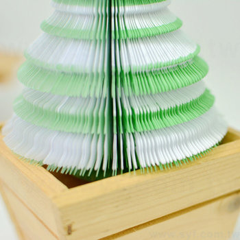 53BA-0011-立體造型便條紙-聖誕樹便條紙-150張內頁彩色印刷