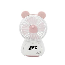 小夜燈USB迷你風扇-手持式小熊造型風扇-可印刷