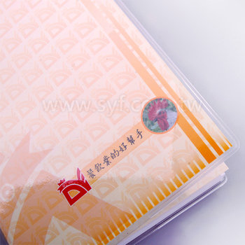 64C9-0543-個性創意筆記本-50K透明PVC皮彩色封面印刷精裝記事本-可訂製內頁及客製化加印LOGO