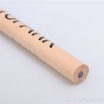 52EA-0026-鉛筆-原木環保禮品-短筆桿印刷兩邊切頭廣告筆-採購批發製作贈品筆
