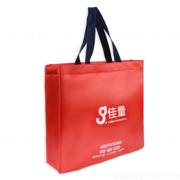 56DA-0022-緞面牛津布袋-單色網版印刷-多款環保布料材質可選-批發客製購物環保袋