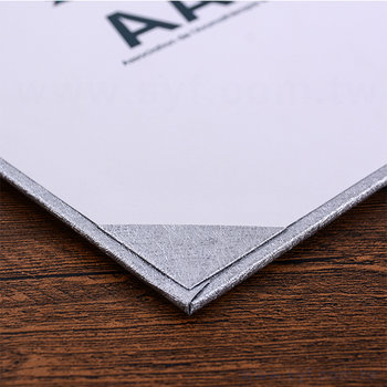 83AA-0001-古典雅緻左翻證書夾-柔紋皮材質客製化印刷-畢業禮物首選