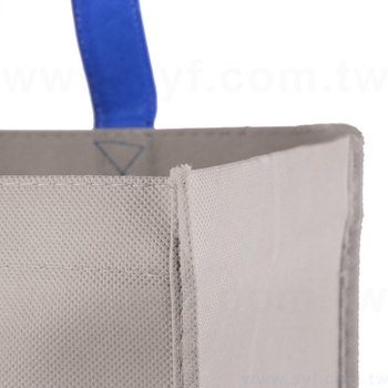 56AB-1000-不織布手提袋-雙面彩色熱轉印-加扣客製環保手提包印刷