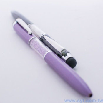 52GA-0016-水晶電容觸控筆-金屬廣告禮品筆-多功能觸控廣告原子筆-兩種款式可選-採購批發贈品筆