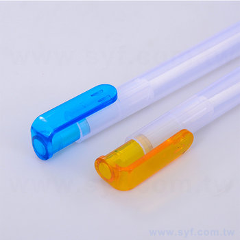 52AA-0088-廣告筆-透明按壓式禮品筆-單色中油筆-工廠客製化印刷贈品筆