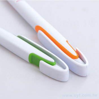 52AA-0104-廣告筆-白管單色廣告筆-單色原子筆-採購訂製贈品筆