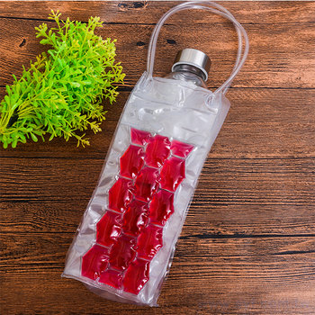 56FA-0008-紅酒塑膠保冷袋-防水材質塑膠保溫袋-可加LOGO客製化印刷
