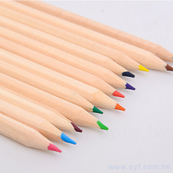 52EA-0068-12色長彩色鉛筆-紙圓筒廣告印刷禮品-環保廣告筆-客製印刷贈品筆
