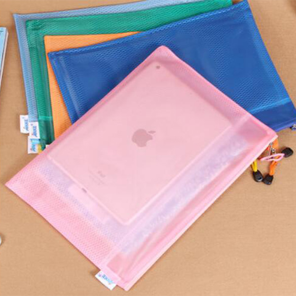 PVC雙層防水拉鍊文件袋-A4-2