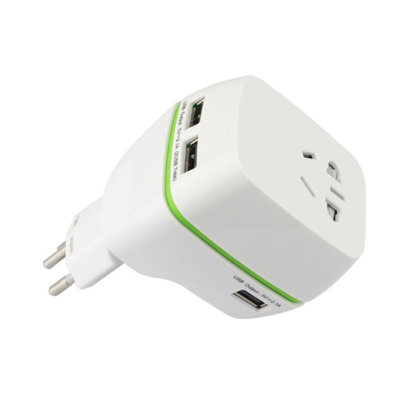 轉接頭-雙USB-5A<br>100-240V-2