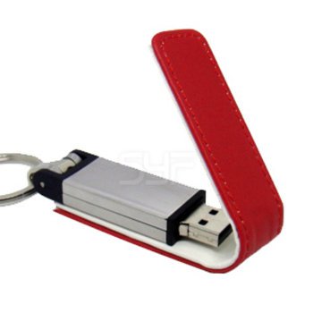 皮製隨身碟-鑰匙圈禮贈品USB-金屬皮環革材質隨身碟-客製隨身碟容量-採購訂製印刷推薦禮品_2