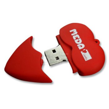 隨身碟-環保USB禮贈品-心型造型PVC隨身碟-客製隨身碟容量-工廠客製化印刷推薦禮品_1