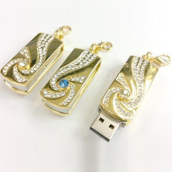 隨身碟-珠寶禮贈品旋轉USB-水鑽金屬隨身碟-客製隨身碟容量-採購訂製印刷推薦禮品_2