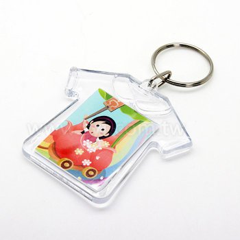 三角勾雙圈鑰匙圈-55*65mm彩色客製壓克力-DIY活動式鑰匙圈_1
