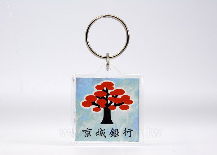 壓克力鑰匙圈-40*40mm方形-DIY活動式鑰匙圈_0