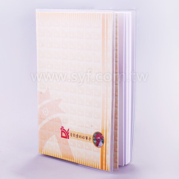 個性創意筆記本-50K透明PVC皮彩色封面印刷精裝記事本-可訂製內頁及客製化加印LOGO_1